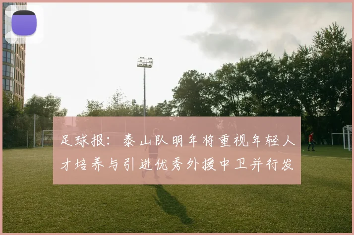 足球报：泰山队明年将重视年轻人才培养与引进优秀外援中卫并行发展